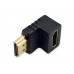 Переходник HDMI/F-HDMI/M угловой 90°