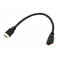 Кабель-удлинитель HDMI M-HDMI F  0.25 м.