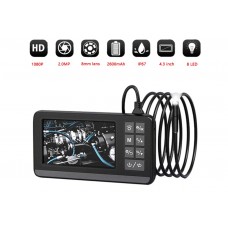 Промышленный бороскоп эндоскоп  4,3 " дисплей и 1080p камера