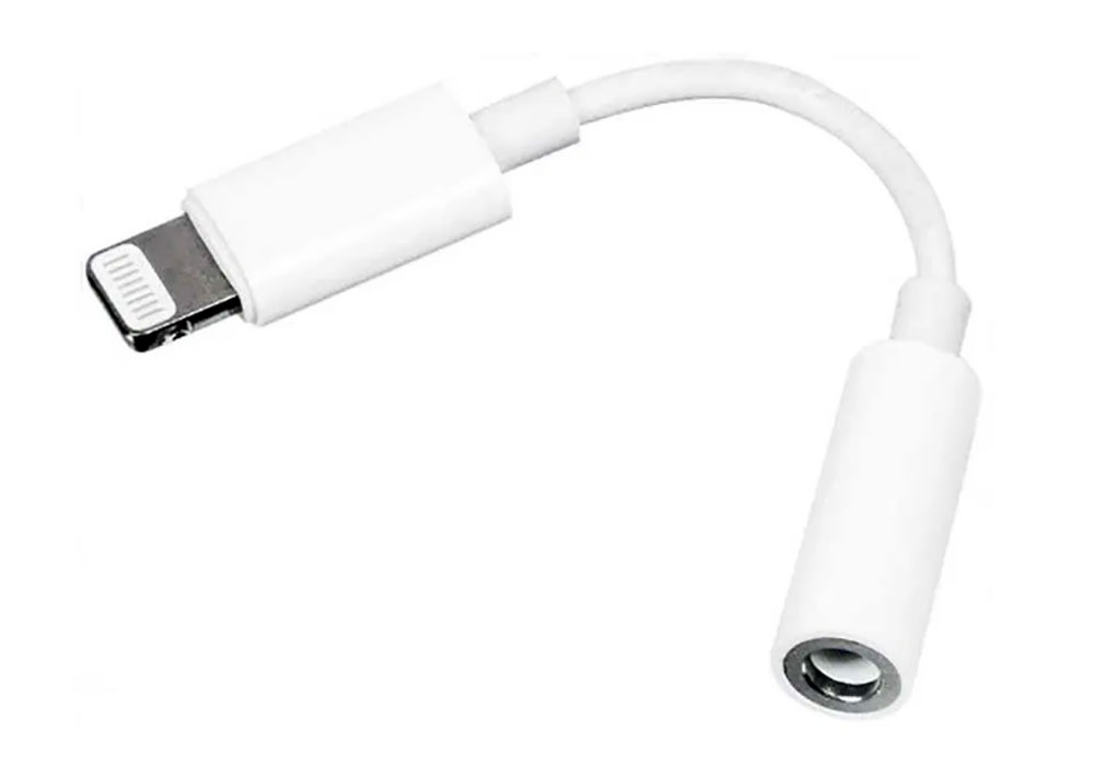 Переходник для iPhone: оригинальный Lightning-AUX 3.5 мм.