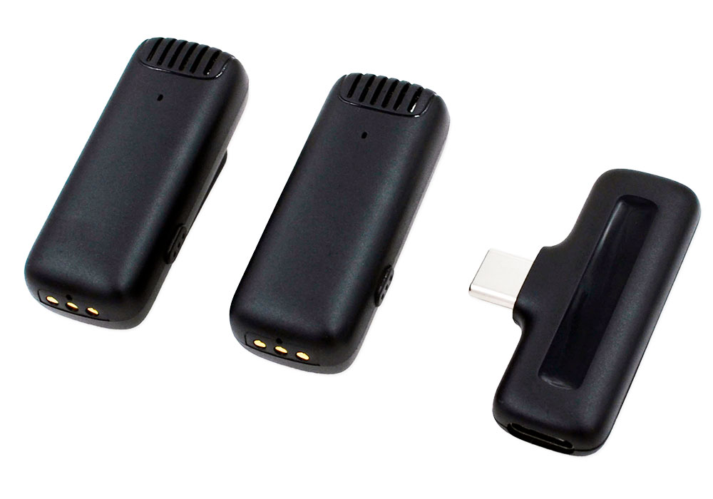 Микрофон петличный J13 TypeC, 2в1 с зарядным боксом