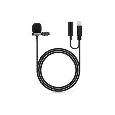 Микрофон петличный iPhone JH-041-A+3.5мм наушник, 3 м.